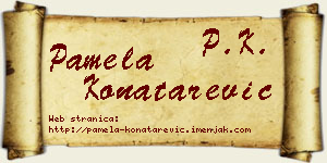Pamela Konatarević vizit kartica